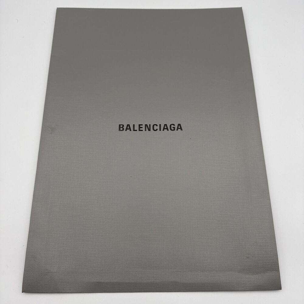 Authentic Balenciaga Empty Grey Gift Envelope / Document Sleeve 16,5 x 11,75”